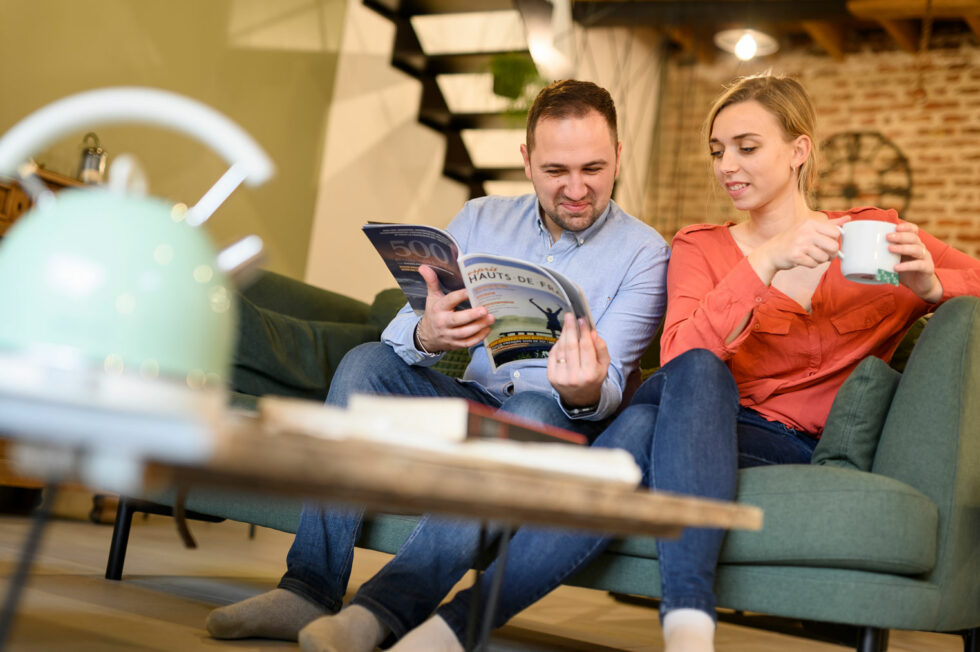 Maison d’hôtes La Grange – Coin lecture – Bruyeres et montberault